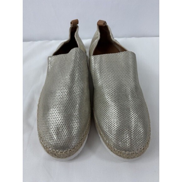 Gentle Souls Lara A-line Sporty 2 Flats Light Gold Leather Size 8.5 Perforated - Picture 12 of 12